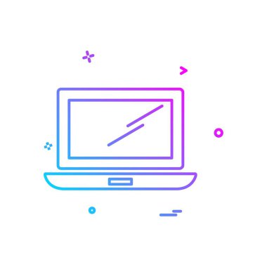 Bilgisayar simgesi tasarım vektörü