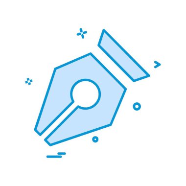 Kalem simgesi tasarım vektörü 