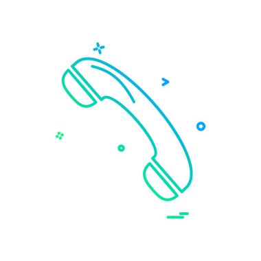 Telefon simgesi tasarım vektörü