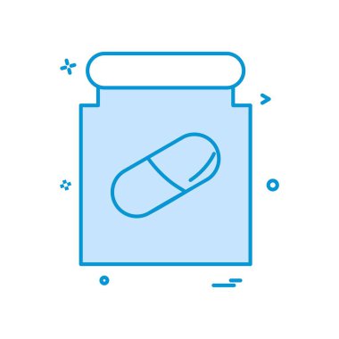 ilaç kutusu ikon vektör tasarımı