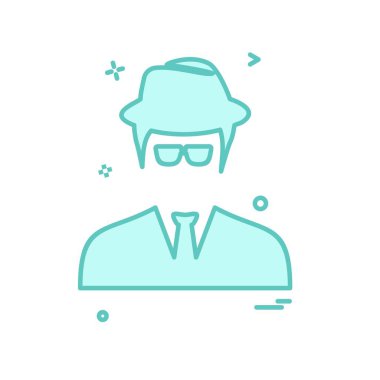 Avatar erkek simge tasarım vektörü