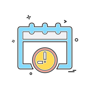 Takvim simgesi tasarım vektörü