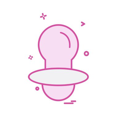 Meme ucu simgesi tasarım, renkli vektör çizim