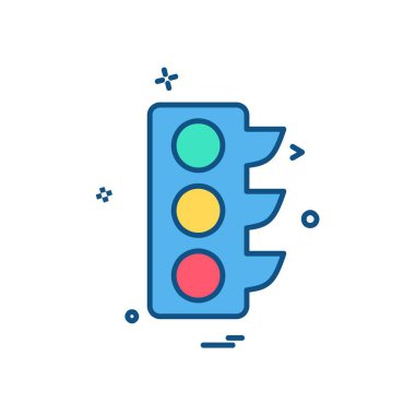 Trafik işaretleri simge tasarlamak vektör