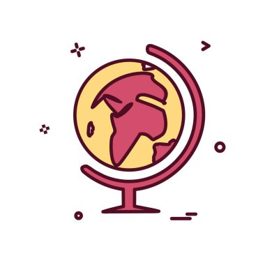 Simge vektör beyaz arka plan üzerinde seyahat