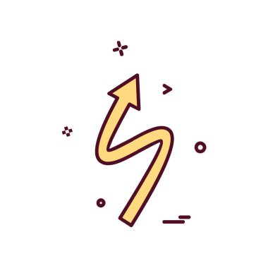 Ok simgesi tasarım vektörü