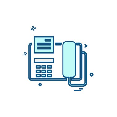 Telefon simgesi tasarım vektörü 