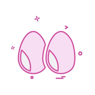 Yumurta simge tasarlamak vektör