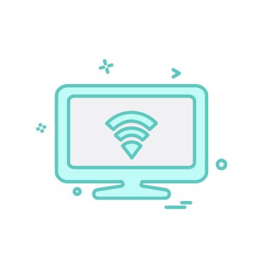 Bilgisayar simgesi tasarım vektörü