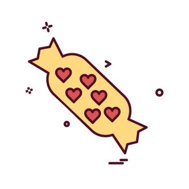 Şekerleme simge tasarlamak vektör