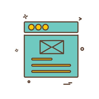 Web düzeni simge tasarım vektörü