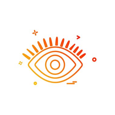 göz simgesi tasarım vektörü