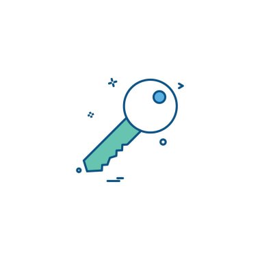 Anahtar simge tasarlamak vektör