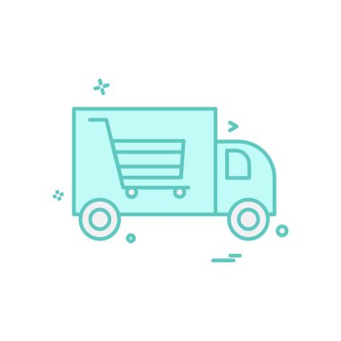 Kamyon simgesi tasarım vektörü