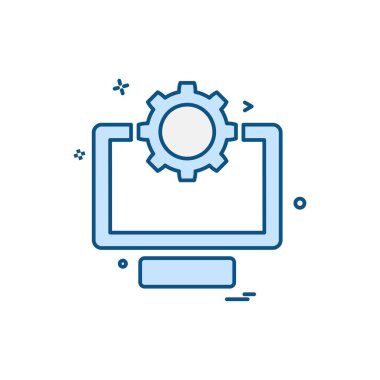 Bilgisayar simgesi tasarım vektörü 