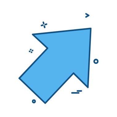 Ok simgesi tasarım vektörü