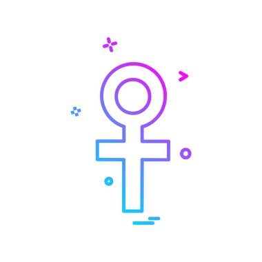 Kadın simge tasarlamak vektör