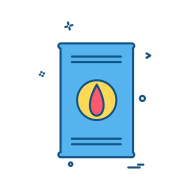 Yakıt simgesi tasarım vektörü