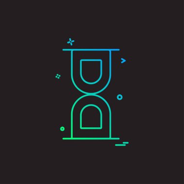 Simge tasarım vektörünü bekle