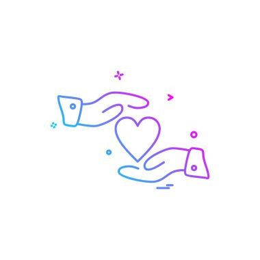 Aşk simge tasarlamak vektör 