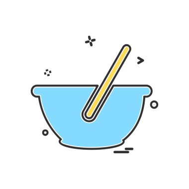 Gıda simgesi tasarım vektörü