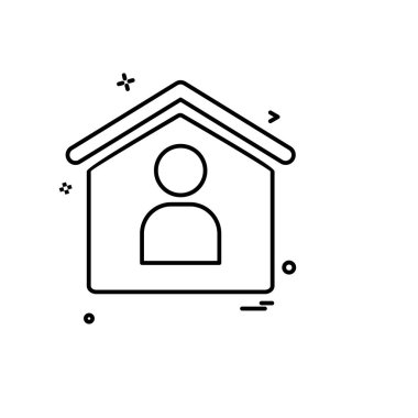 Emlak simge tasarlamak vektör