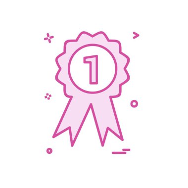 Rozet simgesi tasarım vektörü