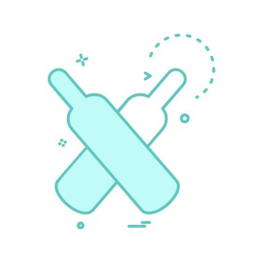 Kriket simge tasarlamak vektör 