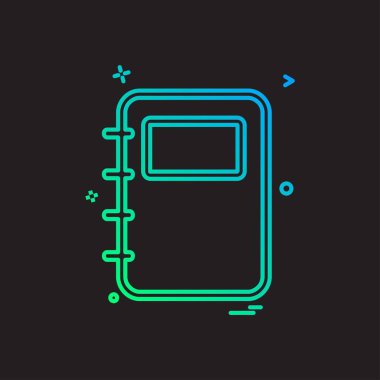 defter simge tasarlamak vektör