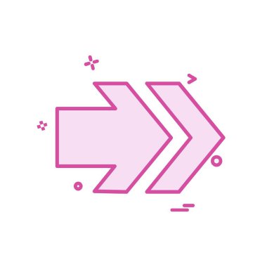 Sağ ok simge tasarlamak vektör