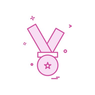 madalya ödülü simge tasarlamak vektör