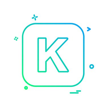 İngilizce alfabe simge tasarlamak vektör 