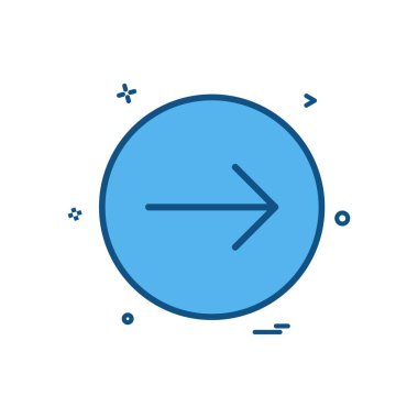 ok sağ simge vektör tasarımı