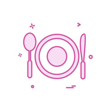 Gıda simgesi tasarım vektörü