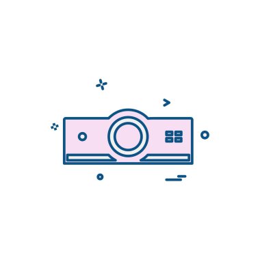 Ortam ve Kamera simgesi tasarım vektörü 