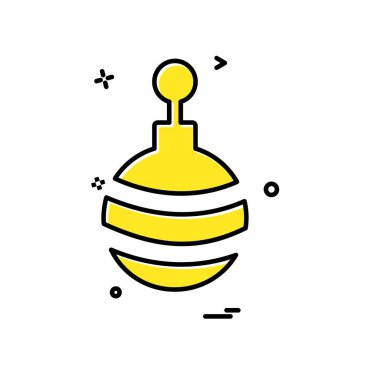 Noel top simge tasarlamak vektör