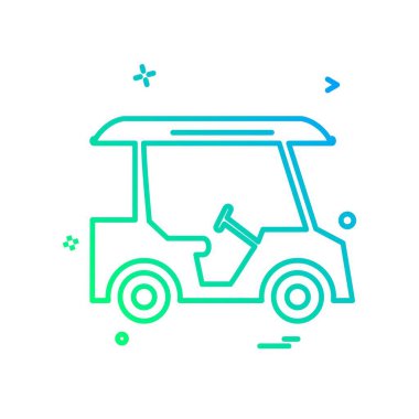 Golf simge tasarlamak vektör