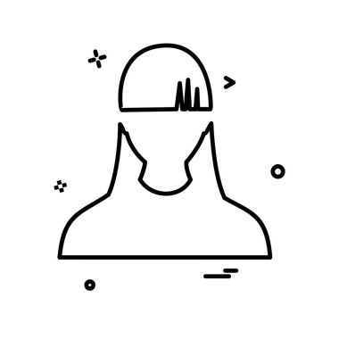 Kadın simge tasarlamak vektör