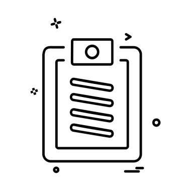 Belge simgesi tasarım vektörü 