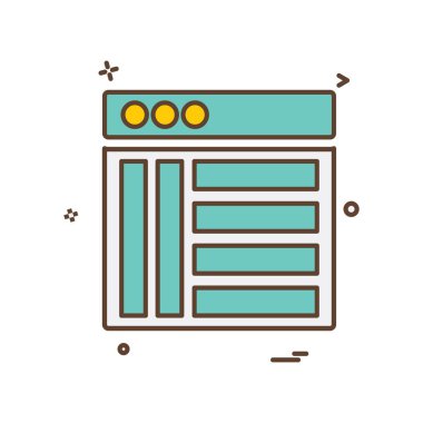 Web düzen simge tasarlamak vektör