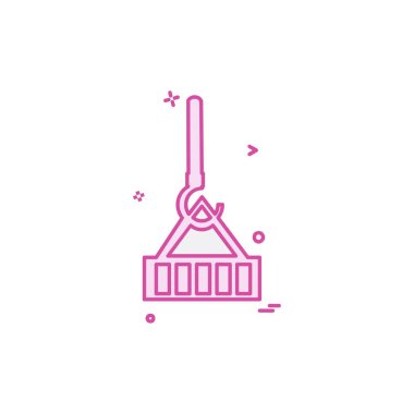 Donanım aracı simgesi tasarım, renkli vektör çizim 