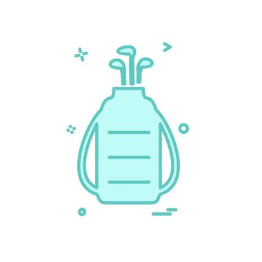 Golf simge tasarlamak vektör 