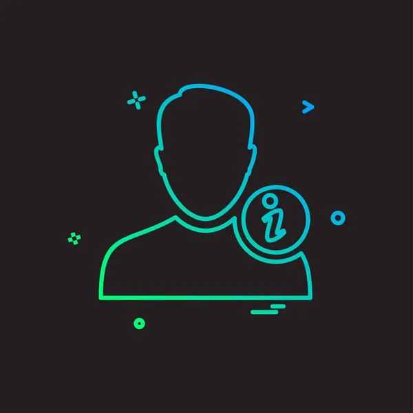 Avatar Male Icon Design Vector — Stock Vector