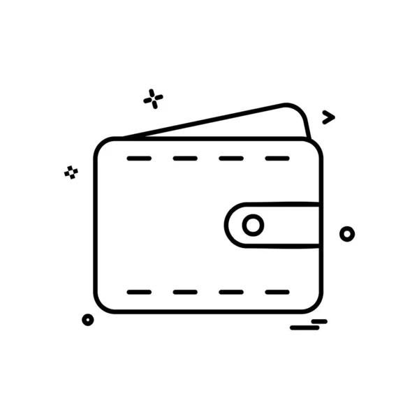 Design Vektor Für Brieftasche — Stockvektor