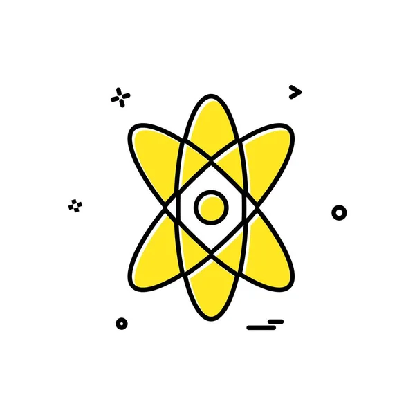 Ilustração Vetorial Design Ícone Nuclear —  Vetores de Stock