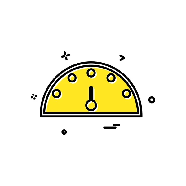 Meter Pictogram Ontwerp Vector — Stockvector