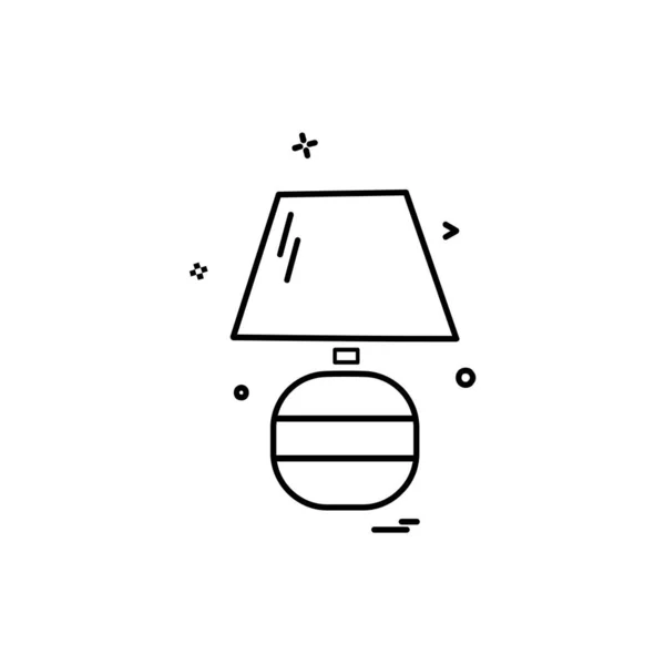 Lamp Icon Design Vector — Stock Vector