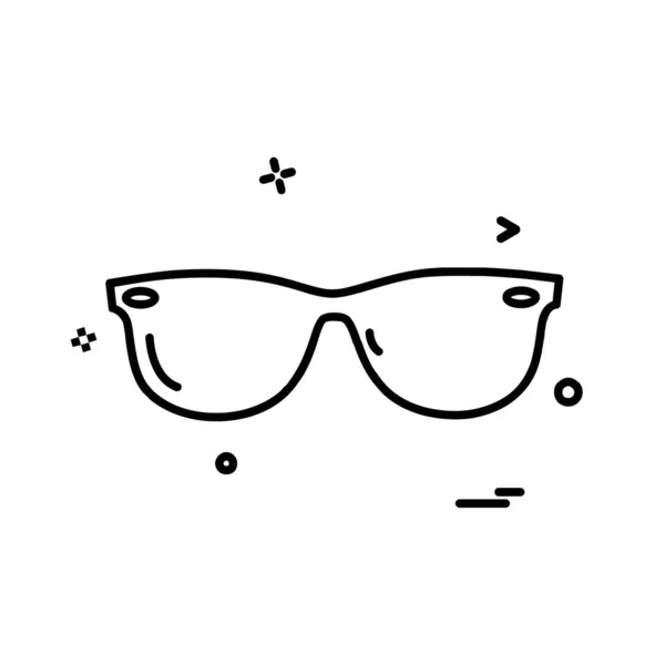 Vetor Design Ícones Óculos — Vetor de Stock