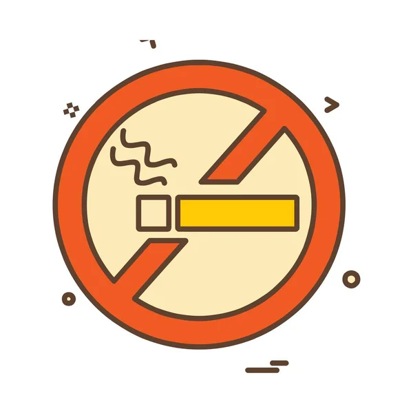 Smoking Icon Design Vector — Stock Vector