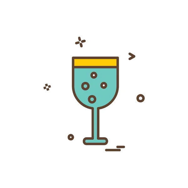 Drink Icon Design Bunte Vektorillustration — Stockvektor